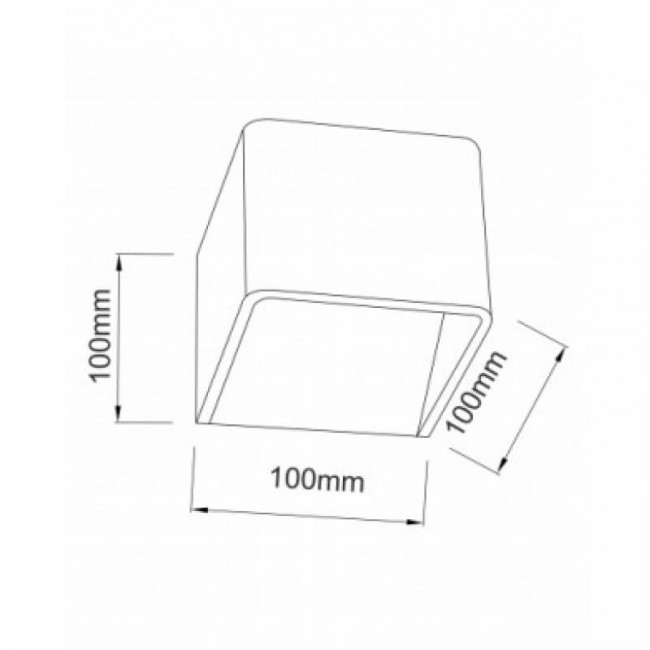 Απλίκα LED 3W 3000Κ Μαύρο L35037BK ACA LIGHTING