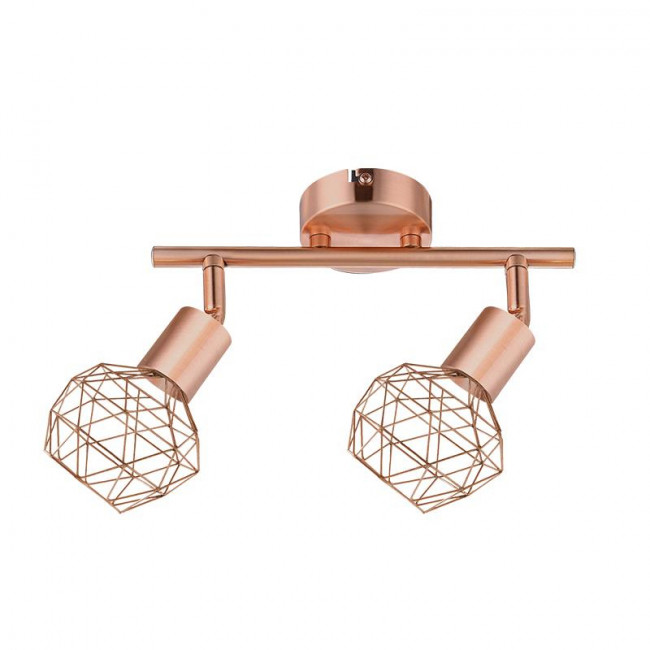 Σποτ Οροφής Δίφωτο E14 Χαλκός Aladdin MC15612C ACA LIGHTING