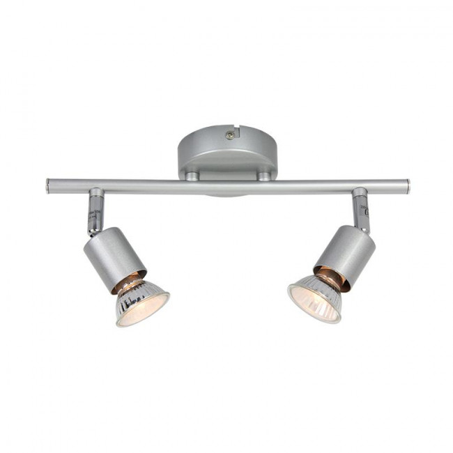 Σποτ Οροφής Δίφωτο GU10 Ασημί Trinity MC634SL2 ACA LIGHTING