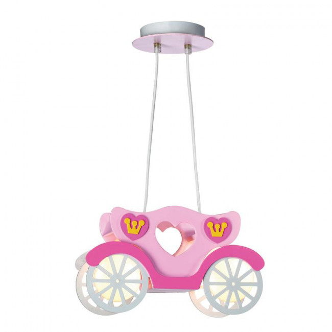 Φωτιστικό Δίφωτο Ε27 Παιδικό Άμαξα Ροζ MD110042P ACA LIGHTING