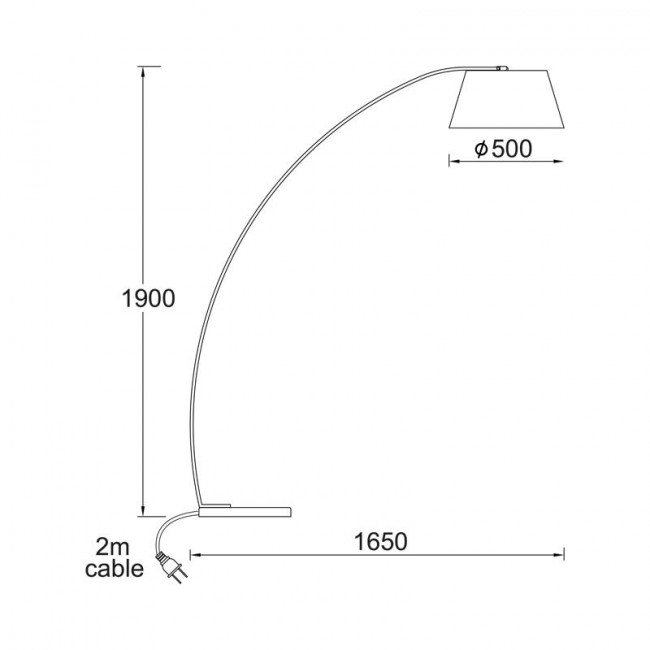 Φωτιστικό Δαπέδου E27 Λευκό Lennon MF11185WH ACA LIGHTING