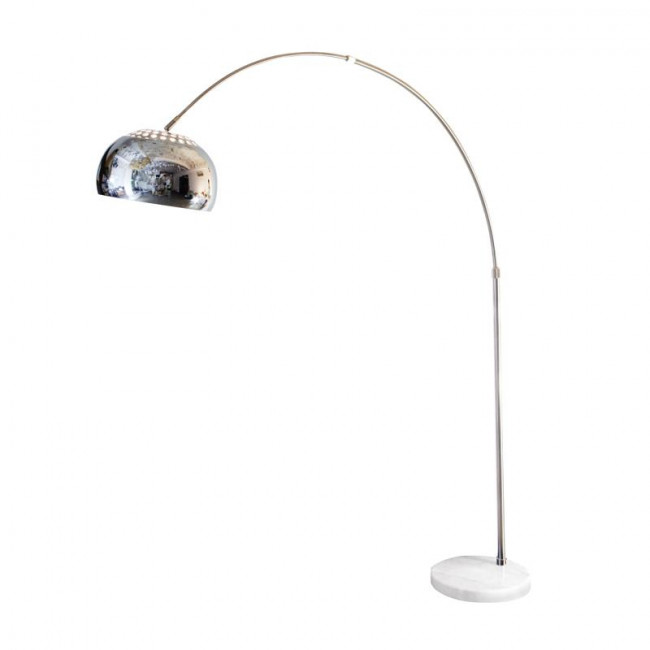 Φωτιστικό Δαπέδου E27 Λευκό Και Χρώμιο Matilda MF7026R1W ACA LIGHTING