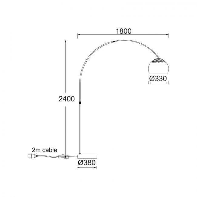 Φωτιστικό Δαπέδου E27 Λευκό Και Χρώμιο Matilda MF7026R1W ACA LIGHTING