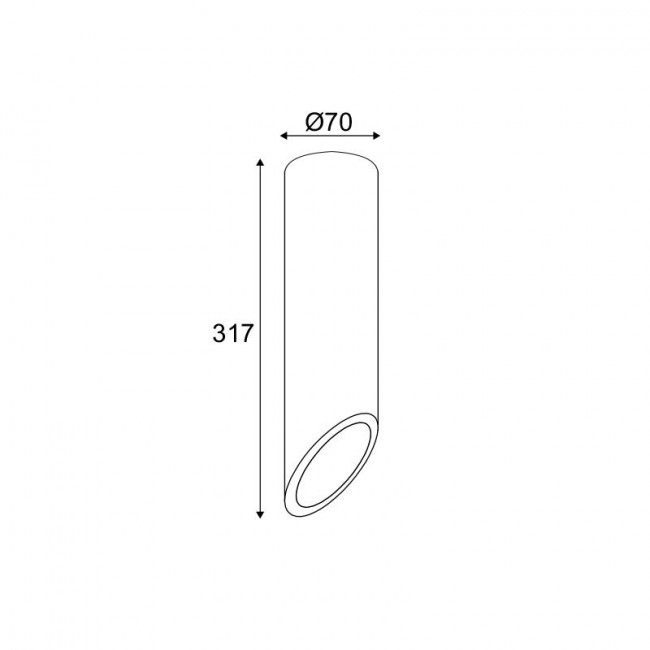 Σποτ Οροφής GU10 Τσιμέντο Faltso MK151S32W ACA LIGHTING