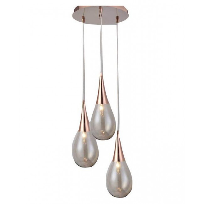 Φωτιστικό Τρίφωτο E14 Χαλκός Atena OD53423RCP ACA LIGHTING