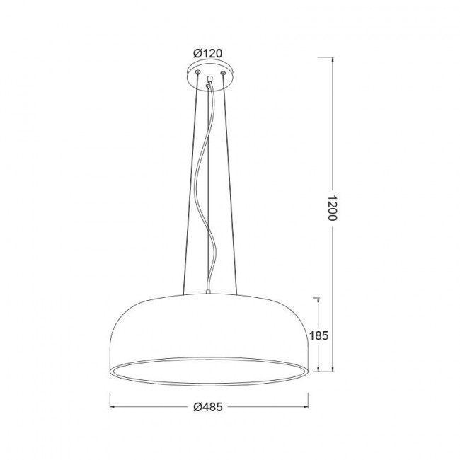 Φωτιστικό Μονόφωτο E27 Μαύρο Salon OD5390MB ACA LIGHTING