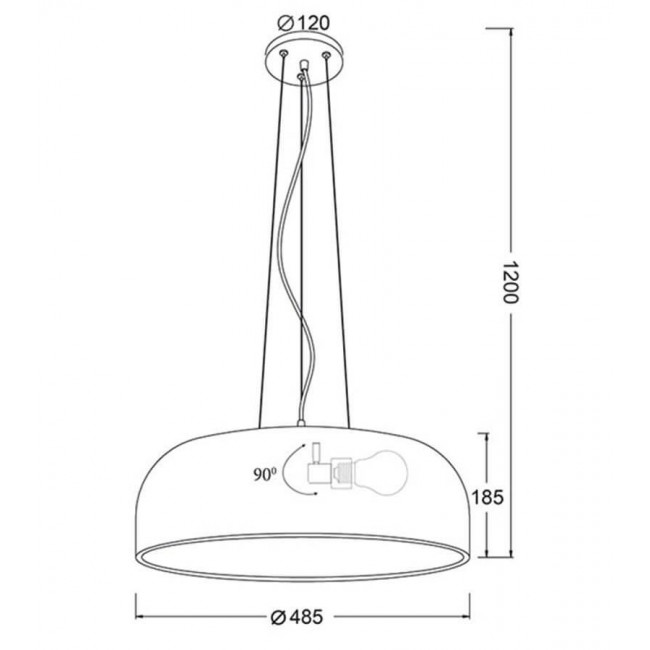 Φωτιστικό Μονόφωτο E27 Λευκό Salon OD5390MW ACA LIGHTING