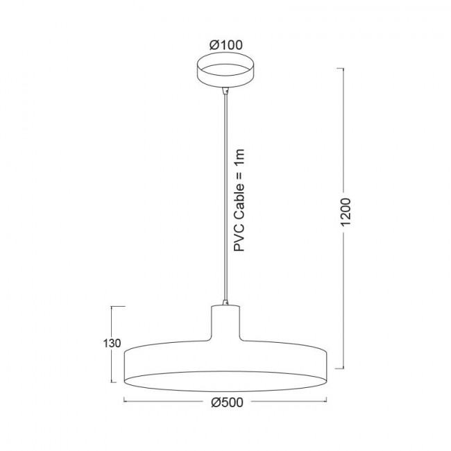Φωτιστικό Μονόφωτο Ε27 Μαύρο Domenica OD5392MBK ACA LIGHTING