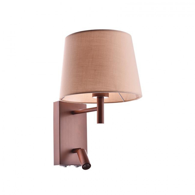 Απλίκα E27 & LED 3W Καφέ Και Μπεζ Narkissos OD5617WDLED ACA LIGHTING