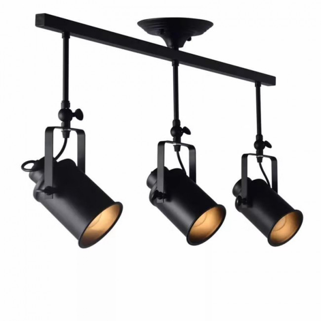 Σποτ Οροφής Τρίφωτο E27 Μαύρο OD61013BK ACA LIGHTING