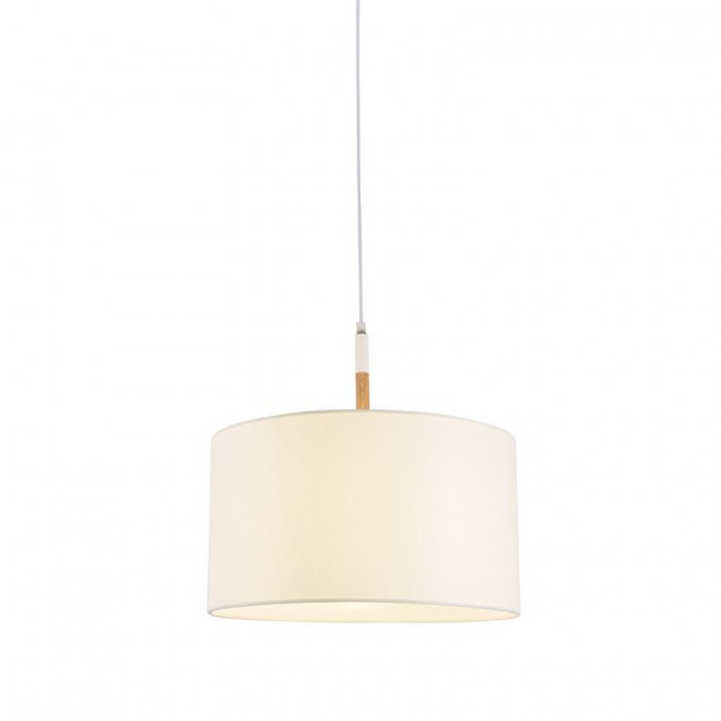 Φωτιστικό Μονόφωτο Ε27 Λευκό Και Μπεζ Yasmine OD650840PWH ACA LIGHTING
