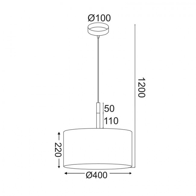 Φωτιστικό Μονόφωτο Ε27 Λευκό Και Μπεζ Yasmine OD650840PWH ACA LIGHTING
