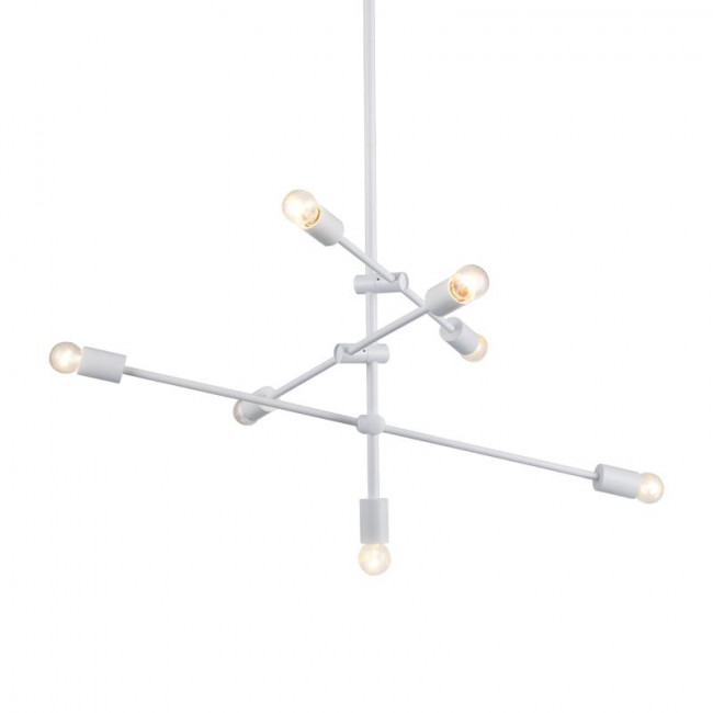 Φωτιστικό Επτάφωτο E27 Λευκό Luther OD680107WH ACA LIGHTING