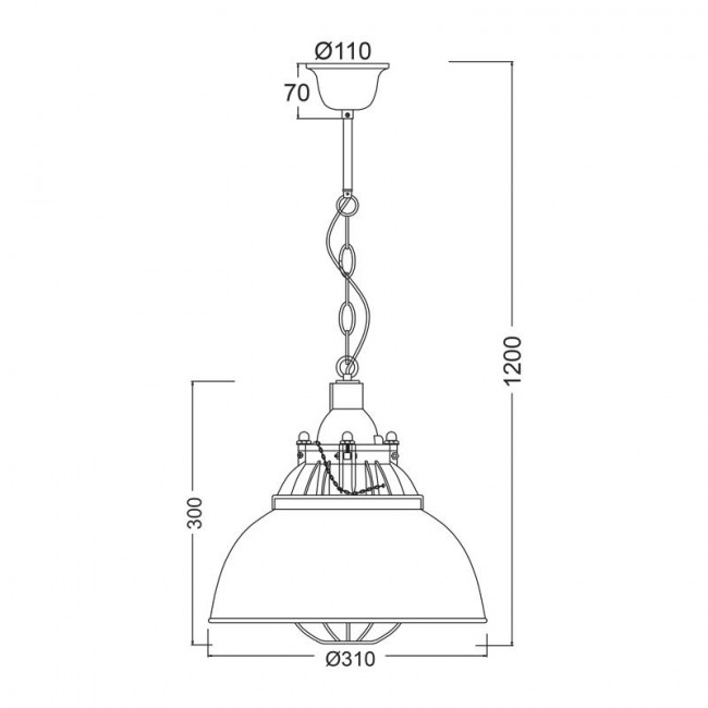 Φωτιστικό Μονόφωτο E27 Μαύρο Sega OD8031 ACA LIGHTING