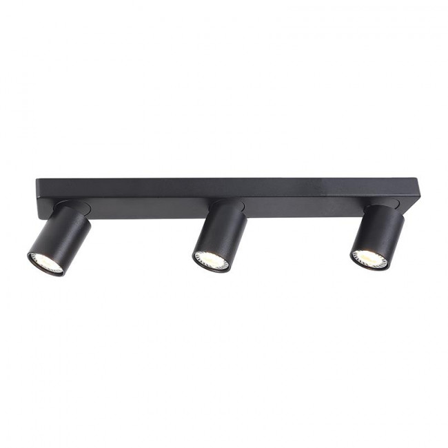 Σποτ Οροφής Τρίφωτο GU10 Μαύρο Elitis RA303S54BK ACA LIGHTING
