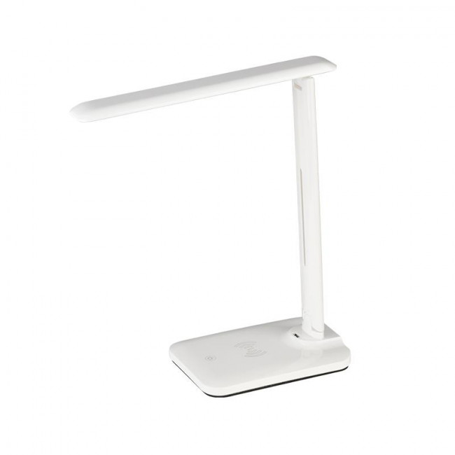 Φωτιστικό Γραφείου LED 5W Λευκό Με USB Και Wireless Φορτιστή Futur2 SF27LEDWH ACA LIGHTING