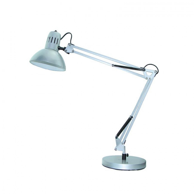 Φωτιστικό Γραφείου E27 Ασημί Penna SF606S ACA LIGHTING