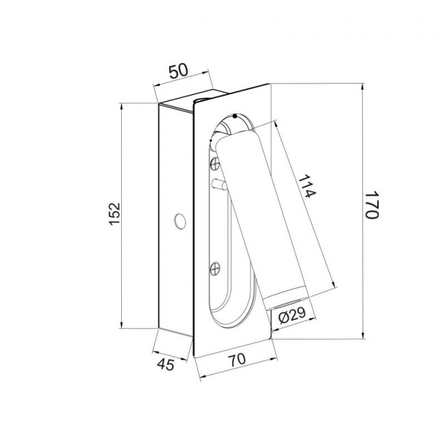 Σπότ Χωνευτό LED 3W 3200k Λευκό Κινητό Aias SF701LEDW ACA LIGHTING