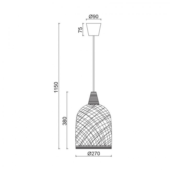 Φωτιστικό Μονόφωτο Ε27 Λευκό Petra SU05PWH ACA LIGHTING
