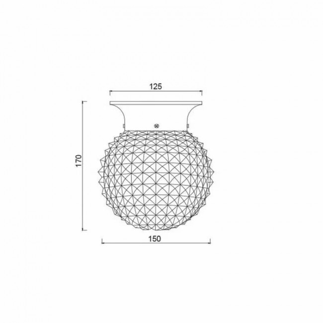 Φωτιστικό Μονόφωτο E27 Διάφανο SU0606CB ACA LIGHTING