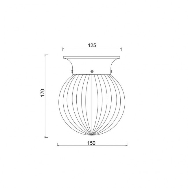 Φωτιστικό Μονόφωτο E27 Διάφανο SU0607CB ACA LIGHTING