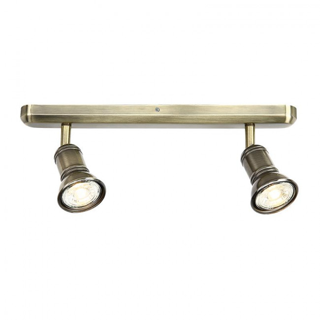 Σποτ Οροφής Δίφωτο GU10 Ορείχαλκος Brulee SU282PBR ACA LIGHTING
