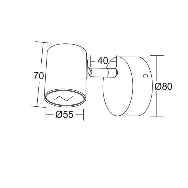 Σποτ Επίτοιχο GU10 Λευκό Orfeas SUH1891PW ACA LIGHTING