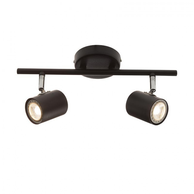 Σποτ Οροφής Δίφωτο GU10 Μαύρο Orfeas SUH1892TB ACA LIGHTING