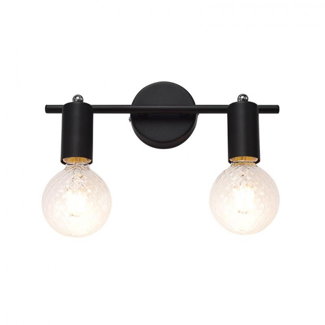 Σποτ Επίτοιχο Δίφωτο E27 Μαύρο SUT1912TBK ACA LIGHTING