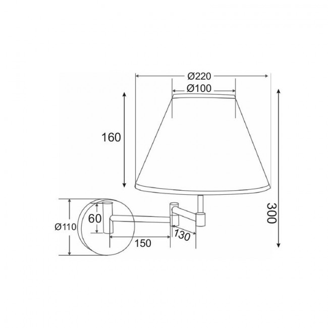 Απλίκα E27 Χρώμιο Και Μπεζ Suwon SUWB01C ACA LIGHTING