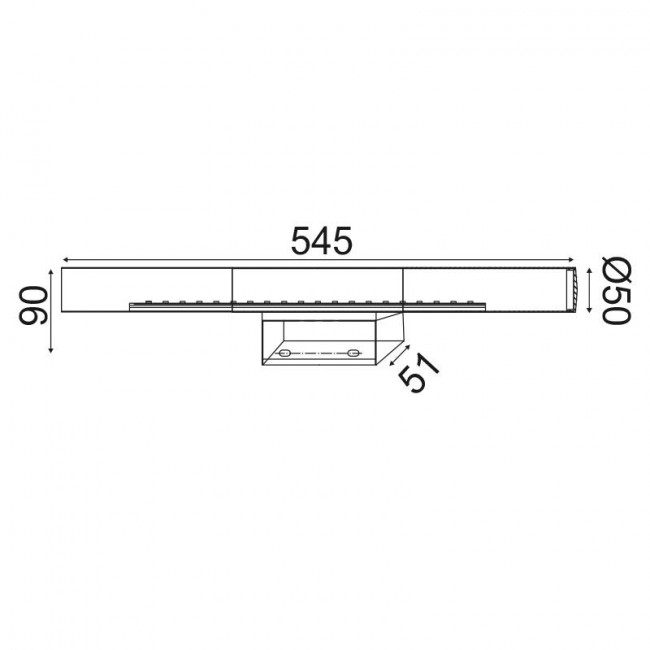 Απλίκα Μπάνιου LED 13W 3200k Ασημί Tinki TNK7518013W ACA LIGHTING