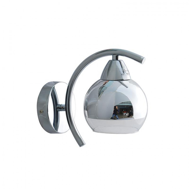 Απλίκα E27 Χρώμιο Και Διάφανο Alien TNK81444CR1W ACA LIGHTING