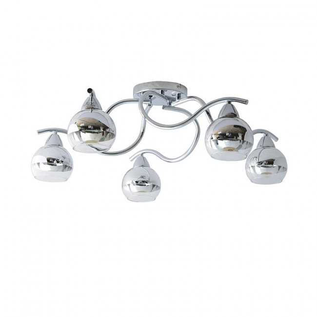 Φωτιστικό Πεντάφωτο E27 Χρώμιο Alien TNK81444CR5H ACA LIGHTING