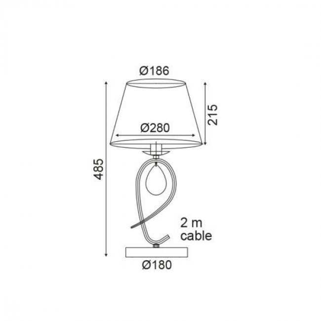 Πορτατίφ E27 Χρυσό και Μαύρο Basilico TNK81490CG1T ACA LIGHTING