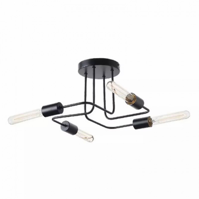 Φωτιστικό Τετράφωτο E27 Μαύρο Cobra TNK933844CBK ACA LIGHTING