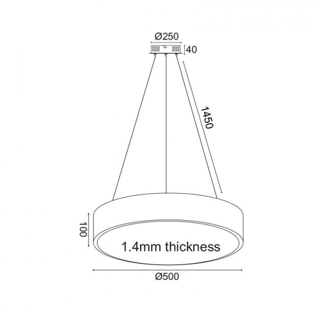 Φωτιστικό LED 50W 3000k Λευκό Optimus V29LEDP50WH ACA LIGHTING
