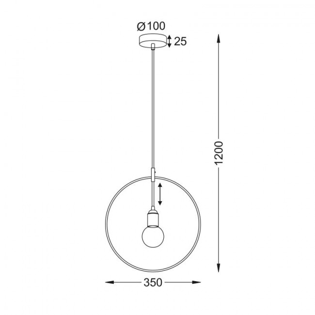 Φωτιστικό Μονόφωτο Ε27 Ορείχαλκος Twiggy V35181BS ACA LIGHTING