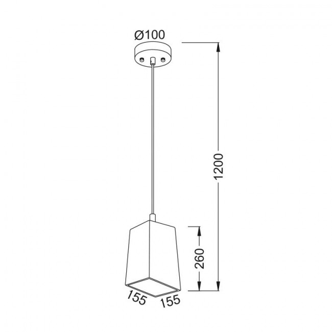 Φωτιστικό Μονόφωτο Ε27 Τσιμέντο Elton V35352 ACA LIGHTING