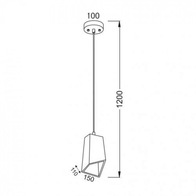 Φωτιστικό Μονόφωτο Ε27 Τσιμέντο Elton V35353 ACA LIGHTING