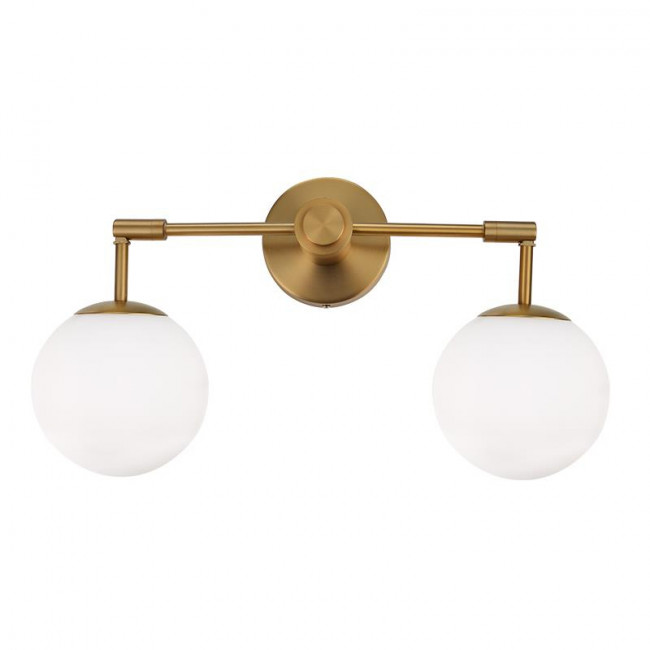 Απλίκα Δίφωτη E27 Ορείχαλκος Thetis V360502W ACA LIGHTING