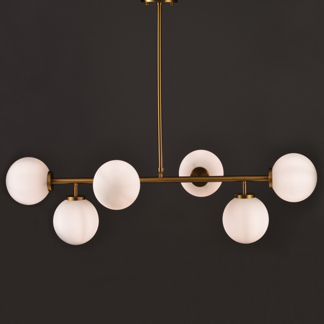 Φωτιστικό Εξάφωτο E27 Χαλκός V360506P ACA LIGHTING