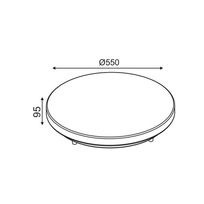 Πλαφονιέρα LED 60W 4000K Λευκό Artemis Z6040R ACA LIGHTING