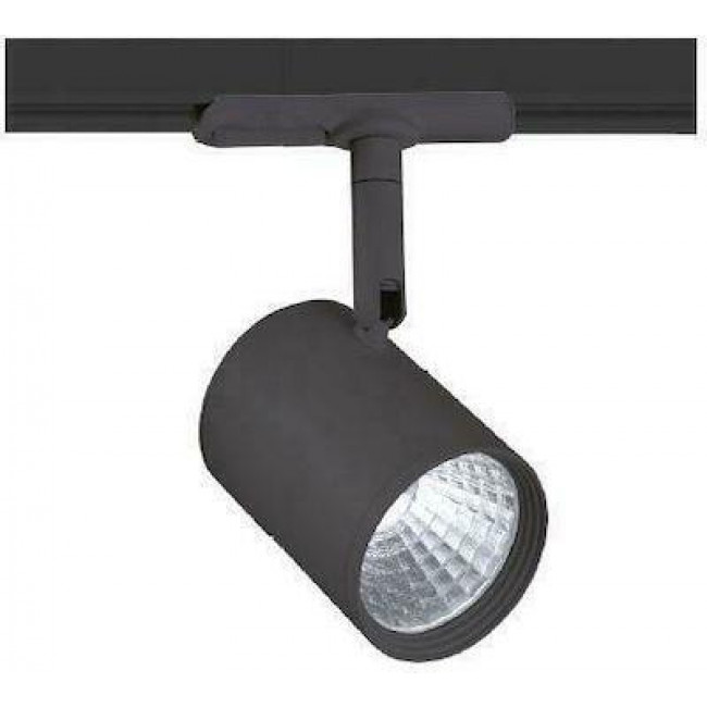 Φωτιστικό Σπότ Ράγας LED 7W 4000k 1 Φάσης Μαύρο Zuno ACA LIGHTING