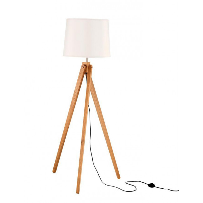 Φωτιστικό Δαπέδου E27 Φυσικό Και Λευκό Alma 60201 NOVA LUCE