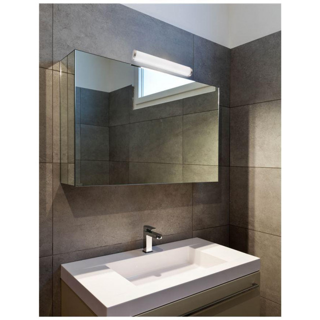 Απλίκα Μπάνιου E14 Νίκελ Και Λευκό Polo 602202 NOVA LUCE
