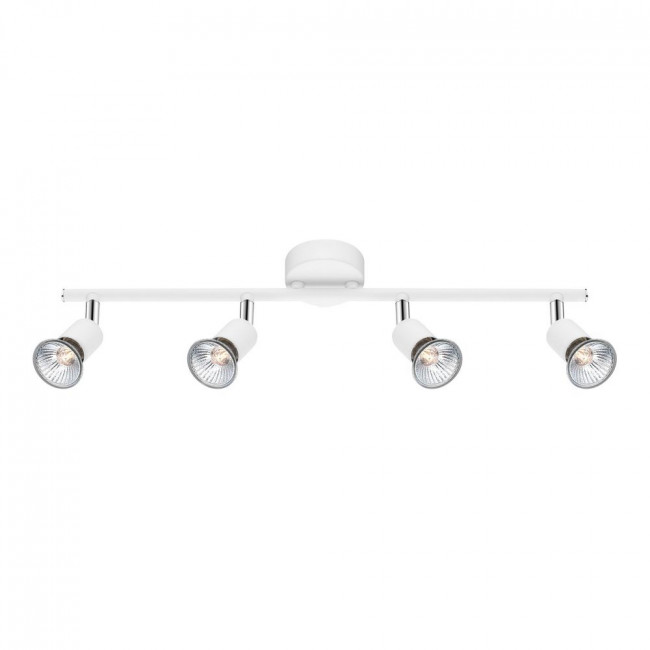 Σποτ Οροφής Τετράφωτο GU10 Λευκό Base 661004 NOVA LUCE