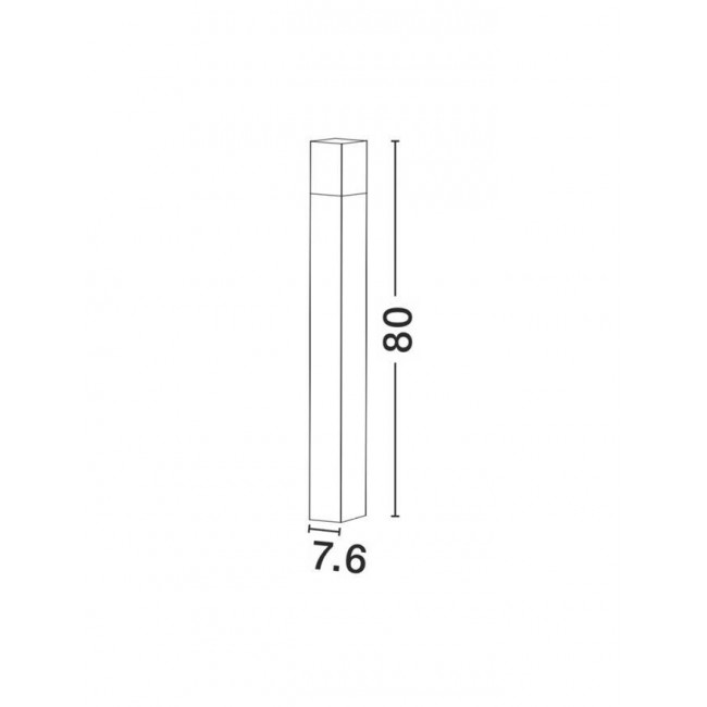 Φωτιστικό Κολώνα E27 Ανθρακί Stick 71371101 NOVA LUCE