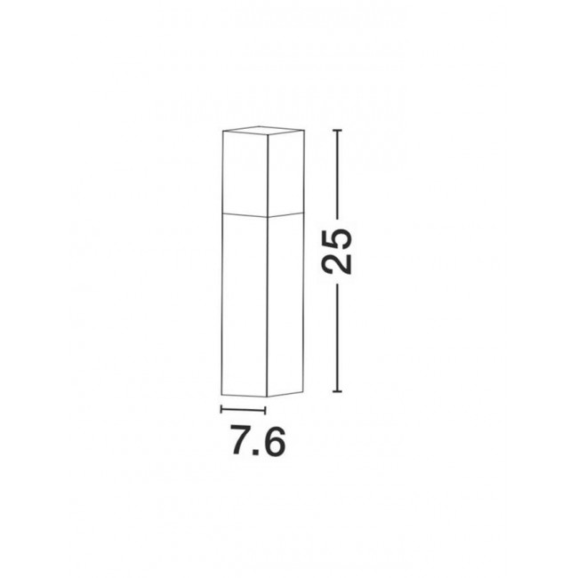 Φωτιστικό Κολώνα E27 Μαύρο Stick 71371102 NOVA LUCE