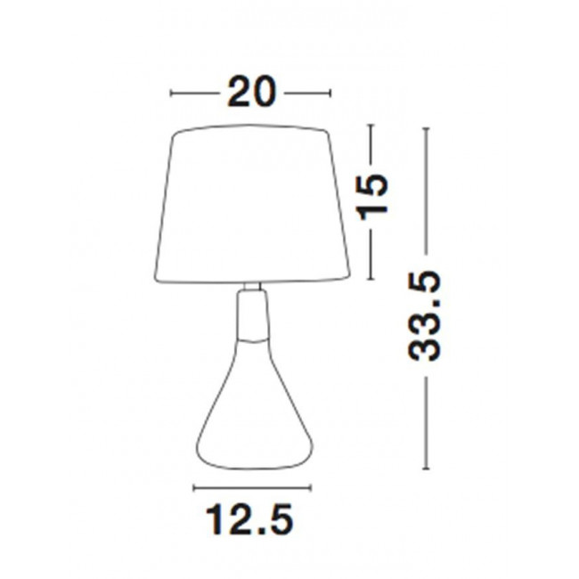Πορτατίφ E14 Χαλκός Και Ξύλο Montes 7605167 NOVA LUCE