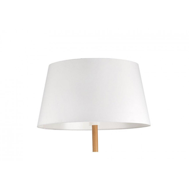 Φωτιστικό Δαπέδου Ε27 Λευκό Και Ξύλο Arrigo 7605184 NOVA LUCE